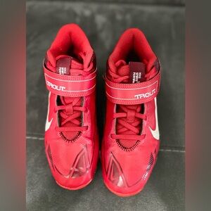 Nike Force trout 8 keystone Baseball Cleats Red Size 4Y